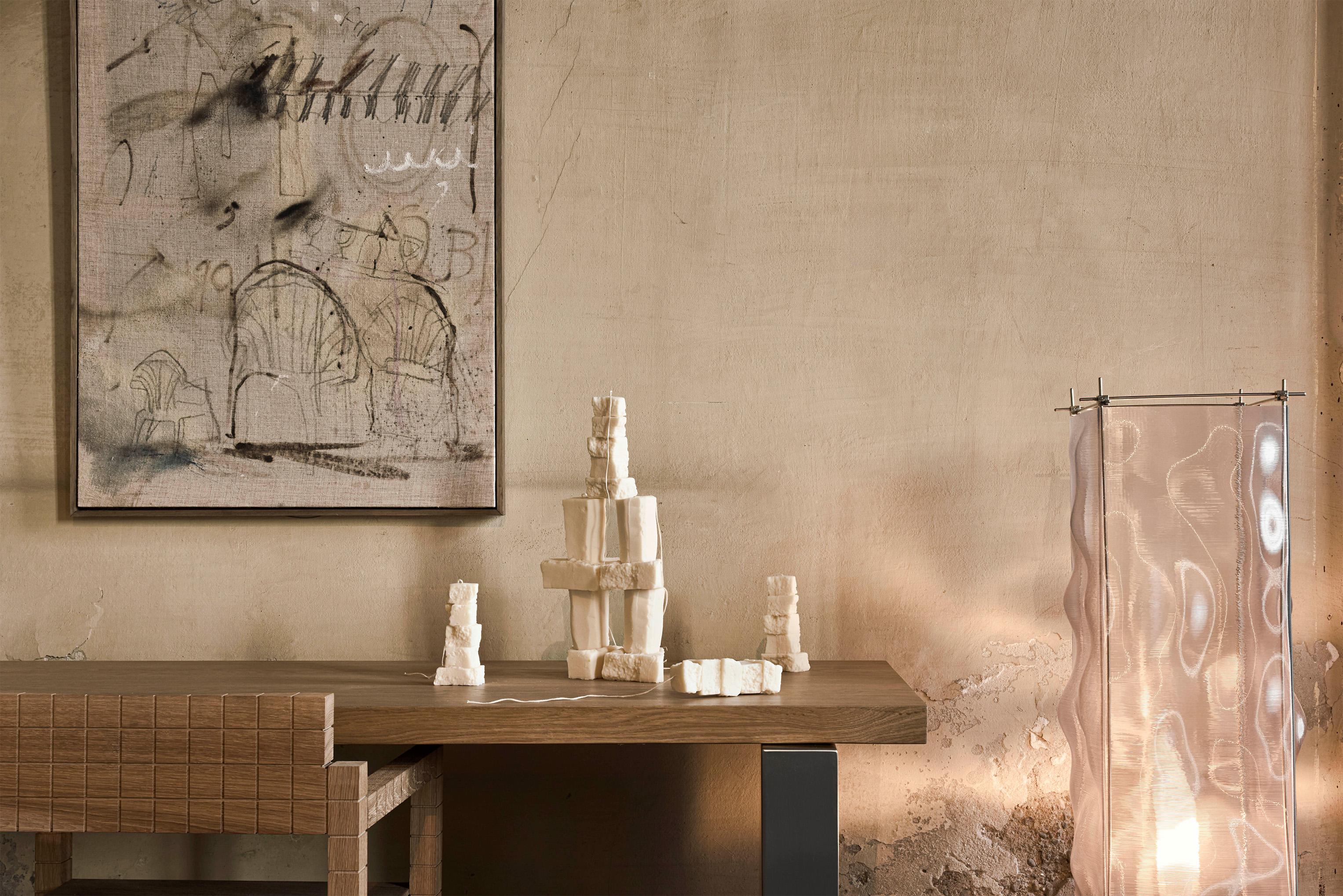 Handcrafted in Spain by expert artisans, this oval-shaped dining table from Marlot Baus combines timeless design with modern craftsmanship. Each piece is carefully made using our signature microcement technique, layered by hand to achieve a smooth,