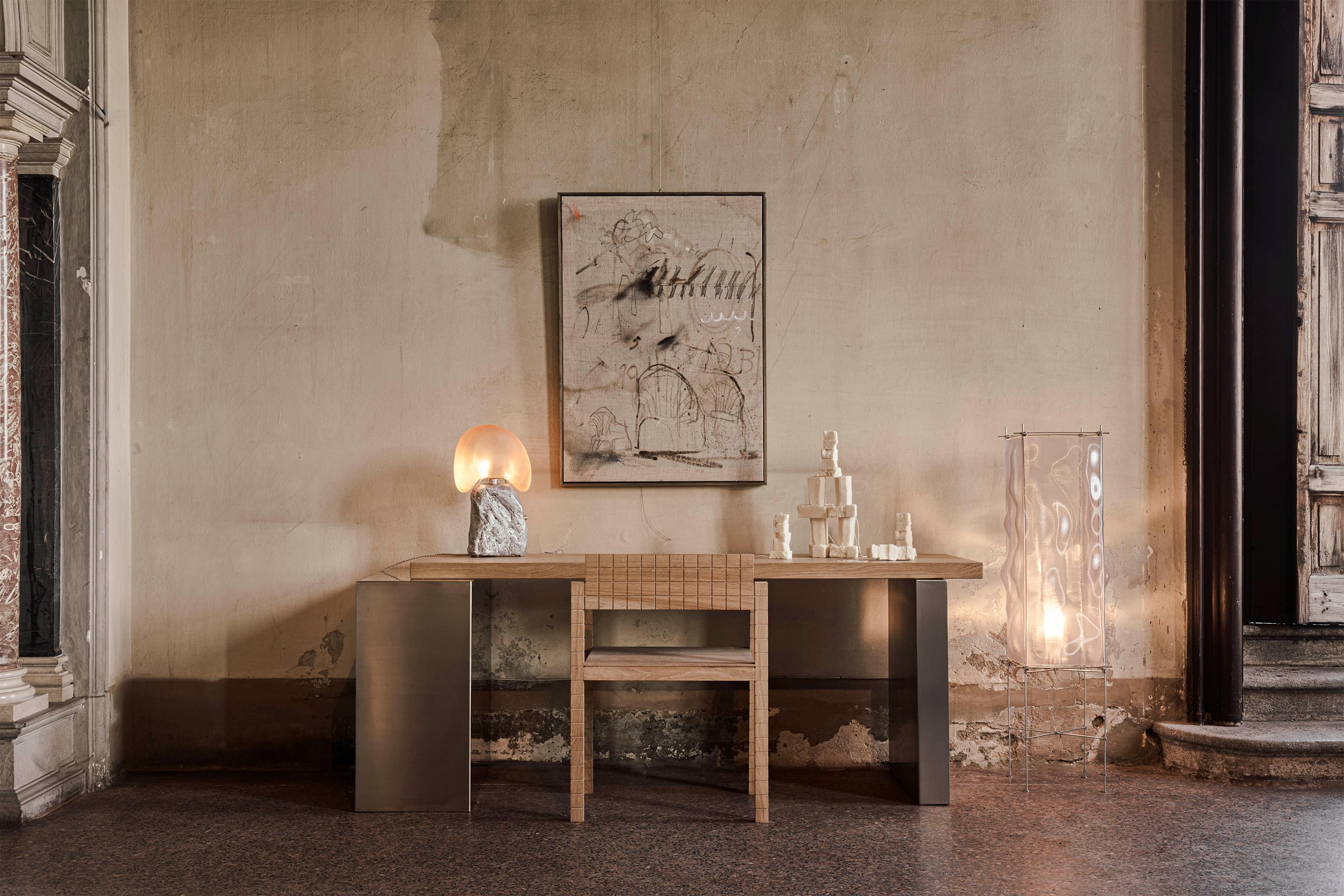 Hand-Crafted Canoa Study Table by Marlot Baus For Sale