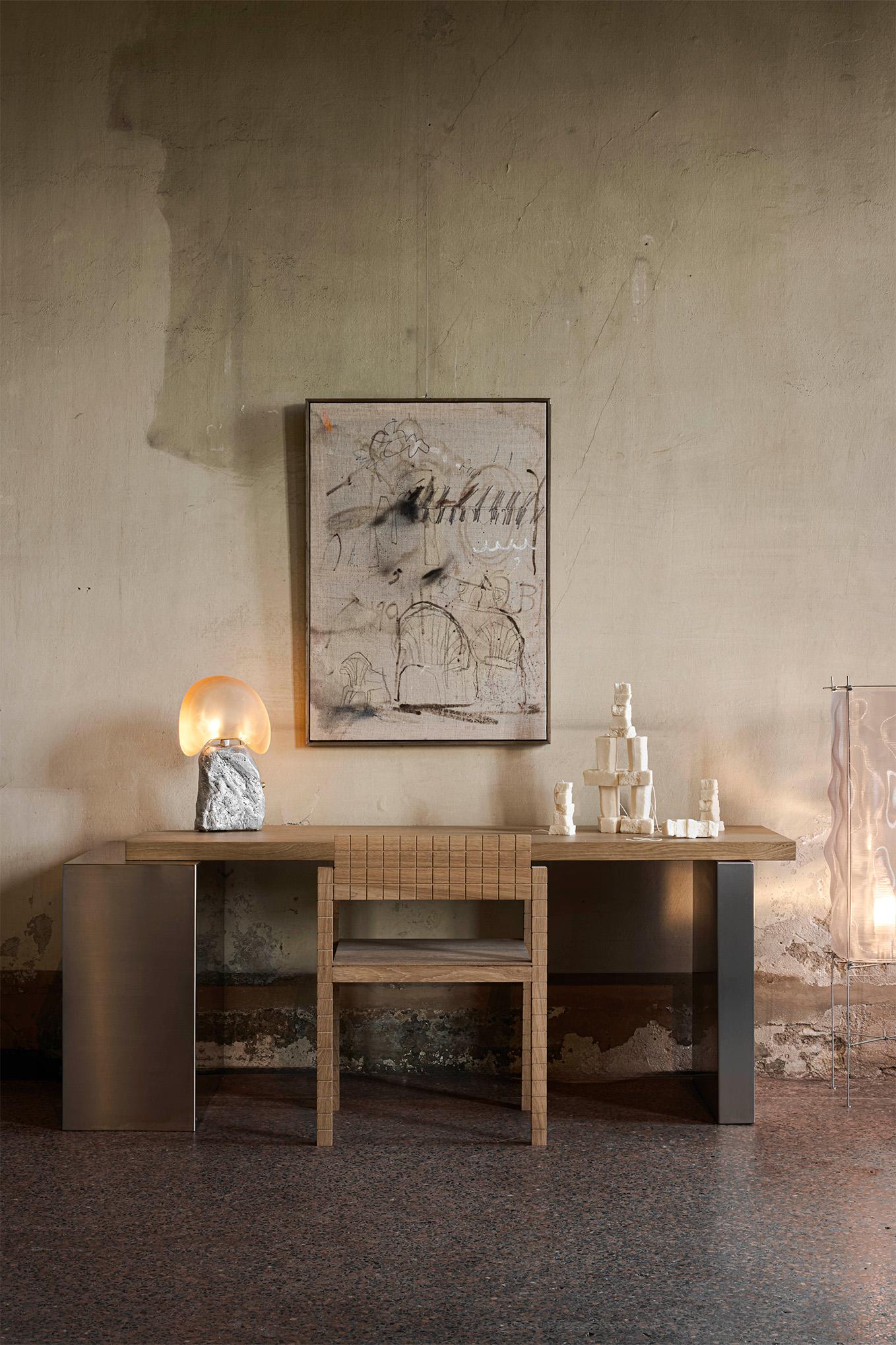 Contemporary Canoa Study Table by Marlot Baus For Sale