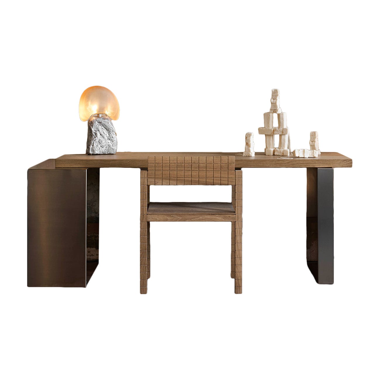 Canoa Study Table by Marlot Baus For Sale