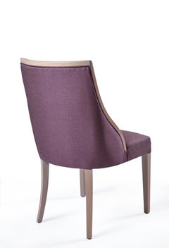 Canoe Chair, Sultry Side Silhouette, Flared Back Leg and Sink-in Seat Chair