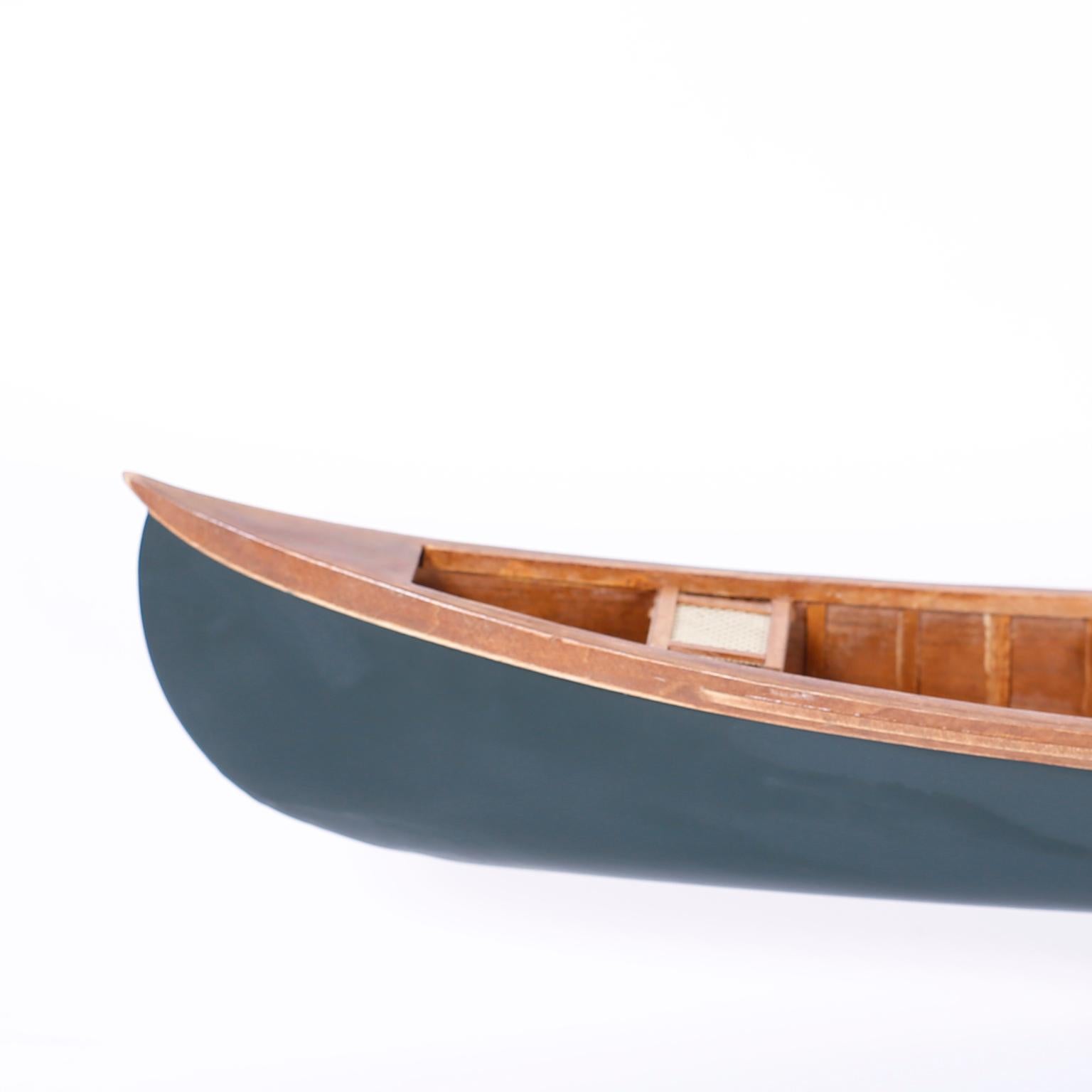 American Canoe Model on Stand