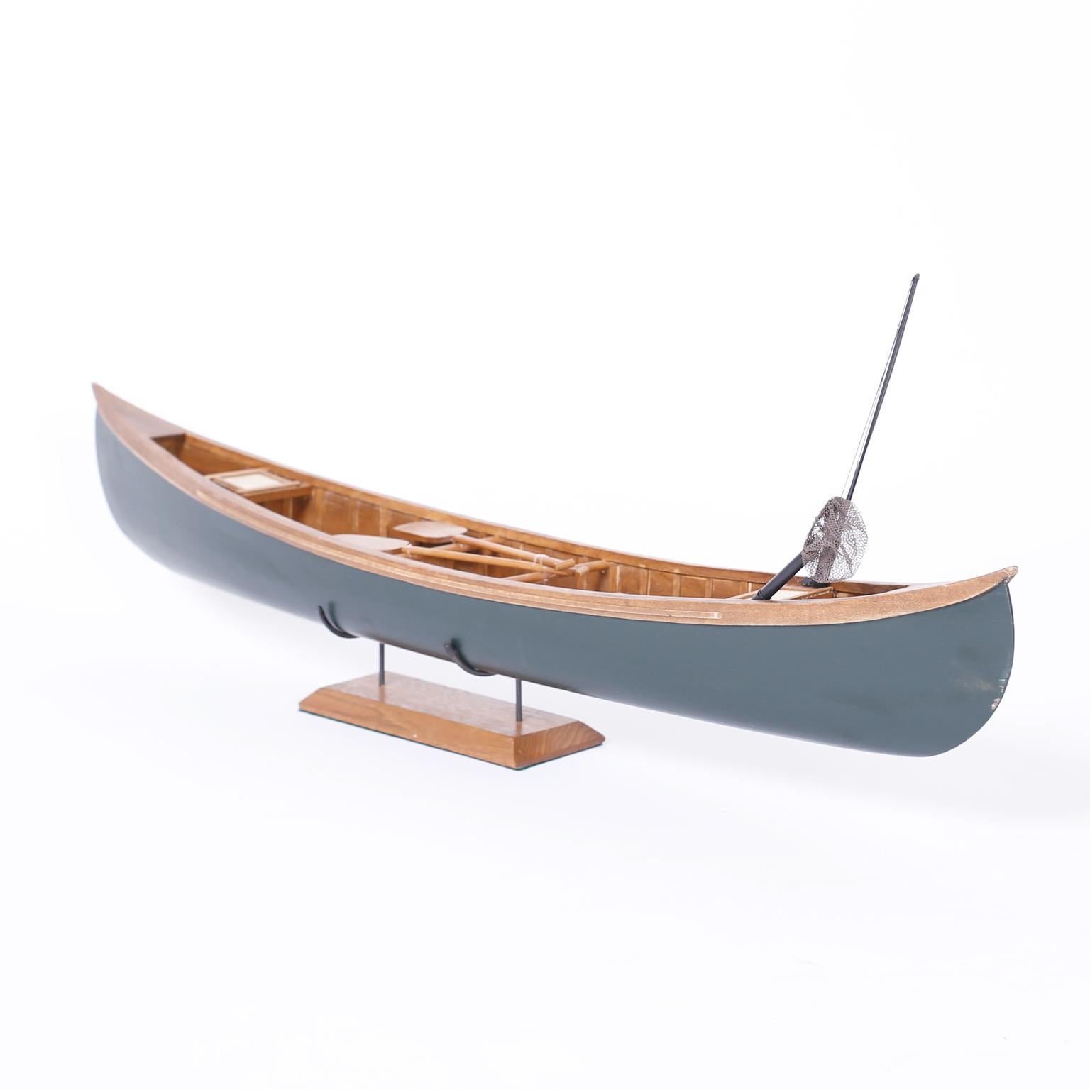 Canoe Model on Stand In Good Condition In Palm Beach, FL