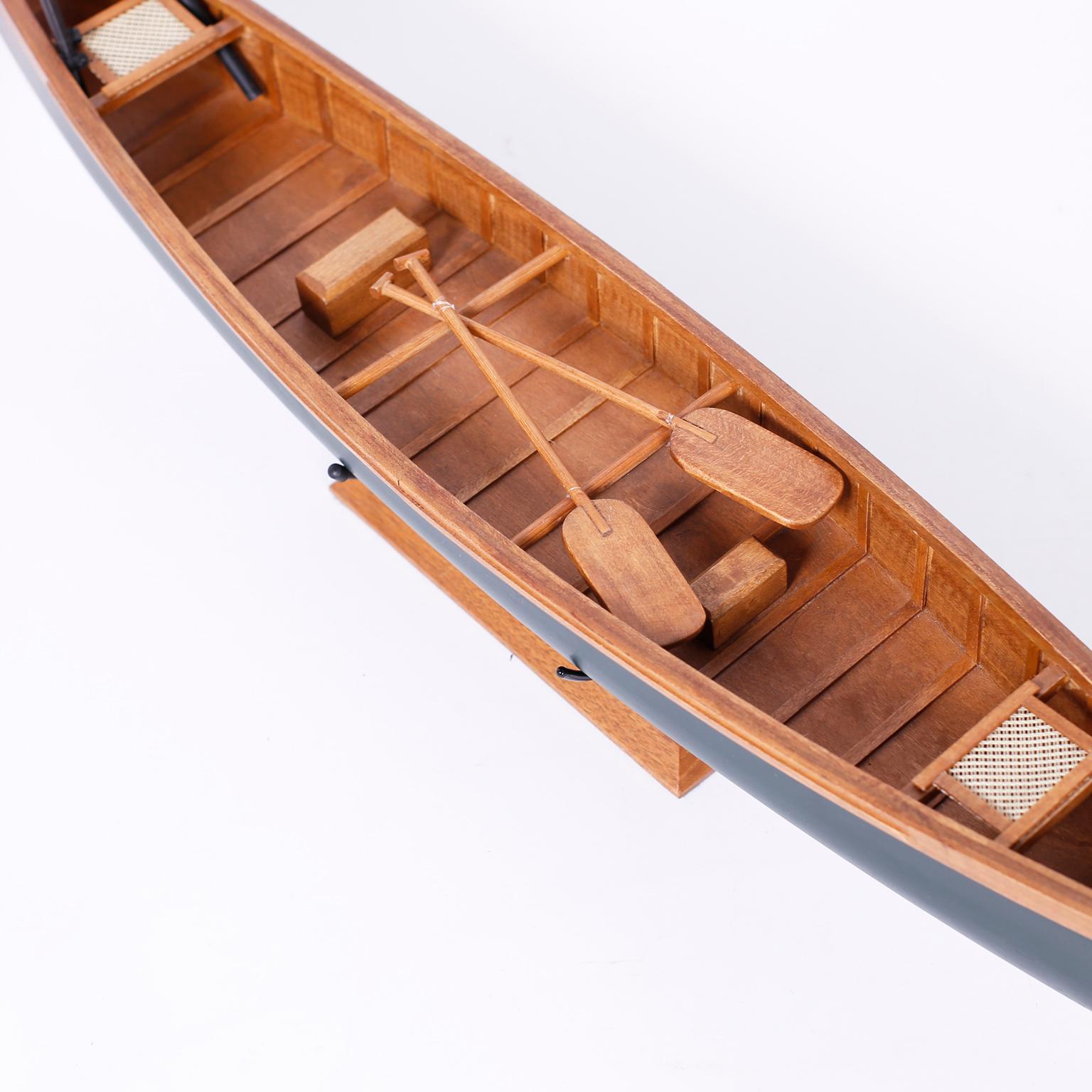 Canoe Model on Stand 1