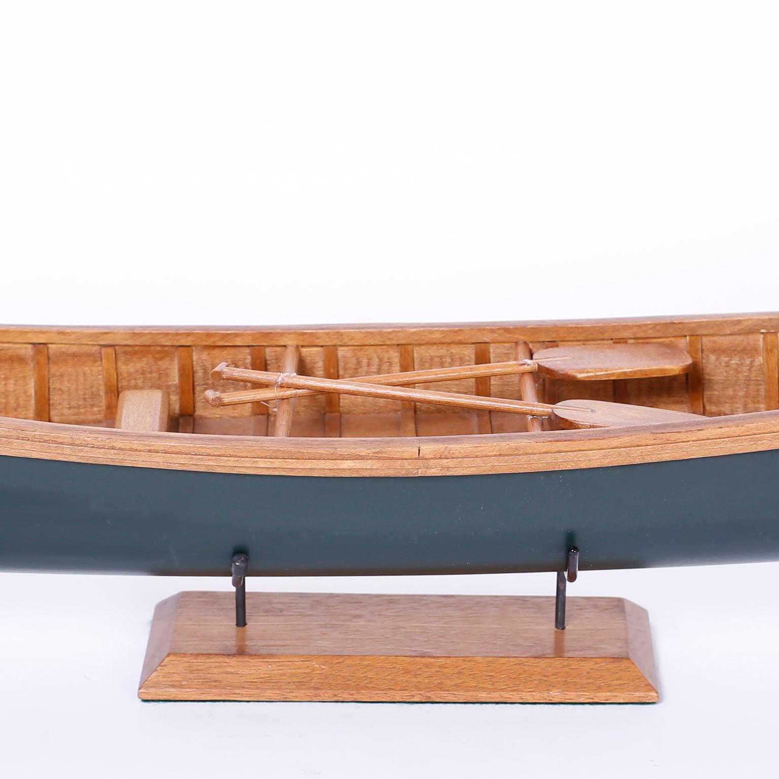 Canoe Model on Stand 2