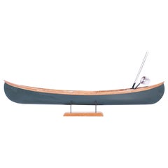 Vintage Canoe Model on Stand