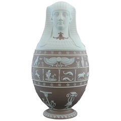 Vaso canopo, Lilac Jasperware Wedgwood, 1877
