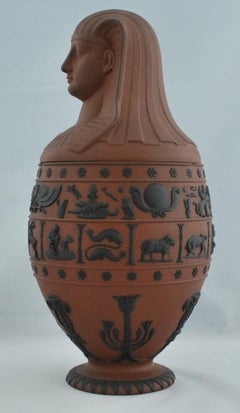 Canopic Vase in Rosso with Black, Wedgwood, circa 1820