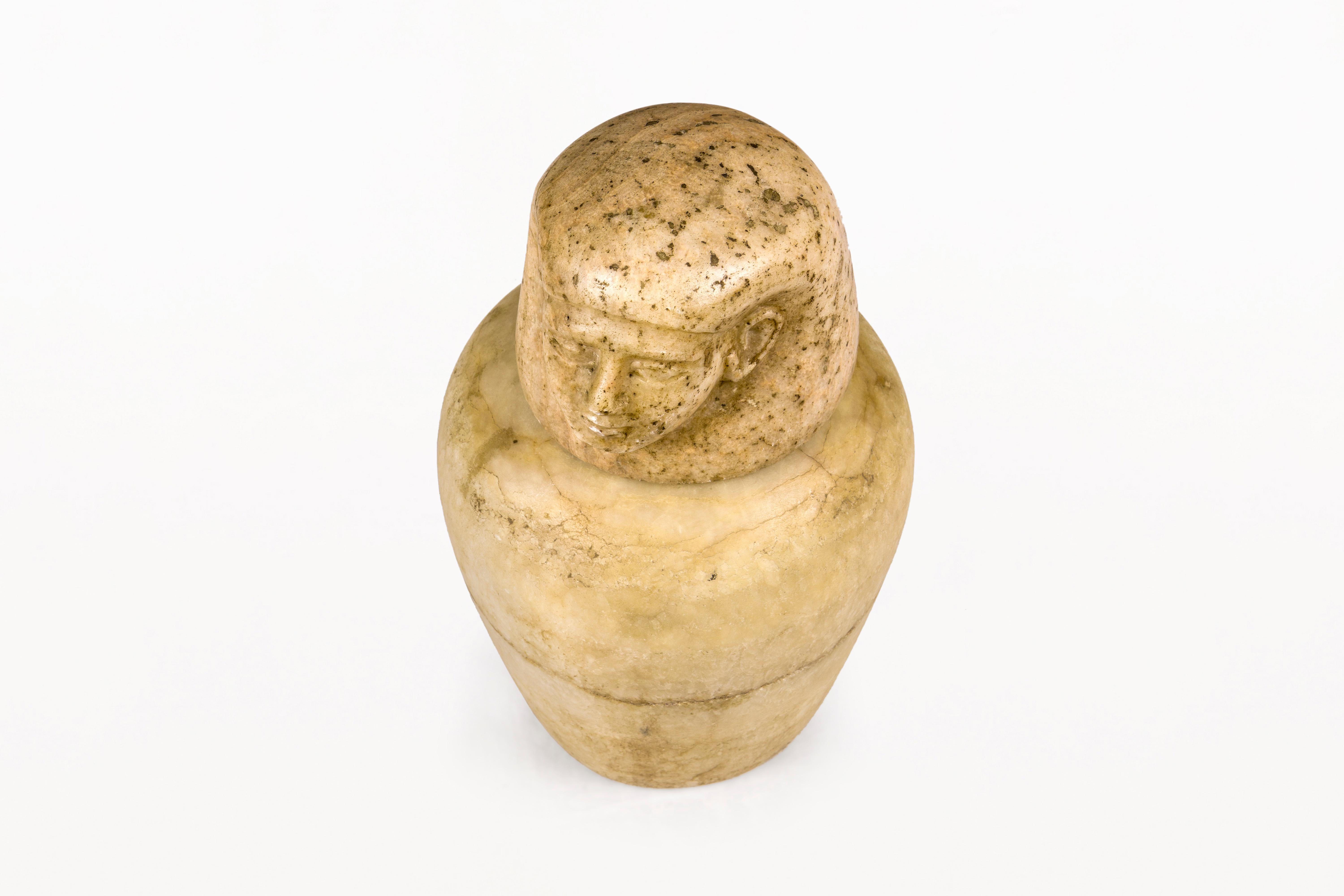 Canopus-Gefäß „Asmet“, 1069–664 v. Chr., Ägypten im Zustand „Gut“ im Angebot in Girona, Spain
