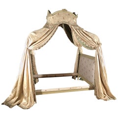 Antique Canopy Bed, Louis XVI Style, 19th Century