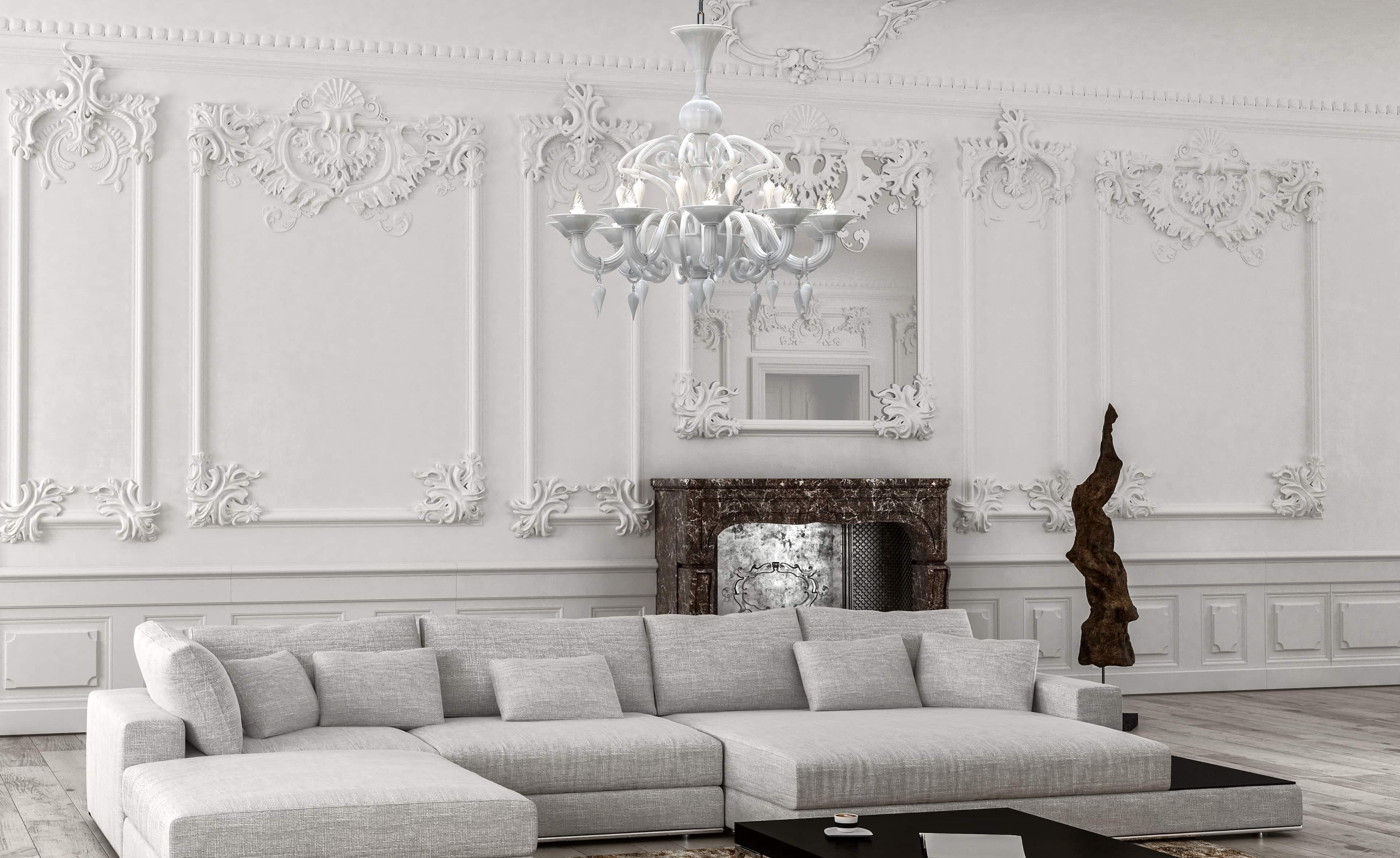 Canova Handmade Modern Chandelier in Murano Glass Italian Style For Sale 3