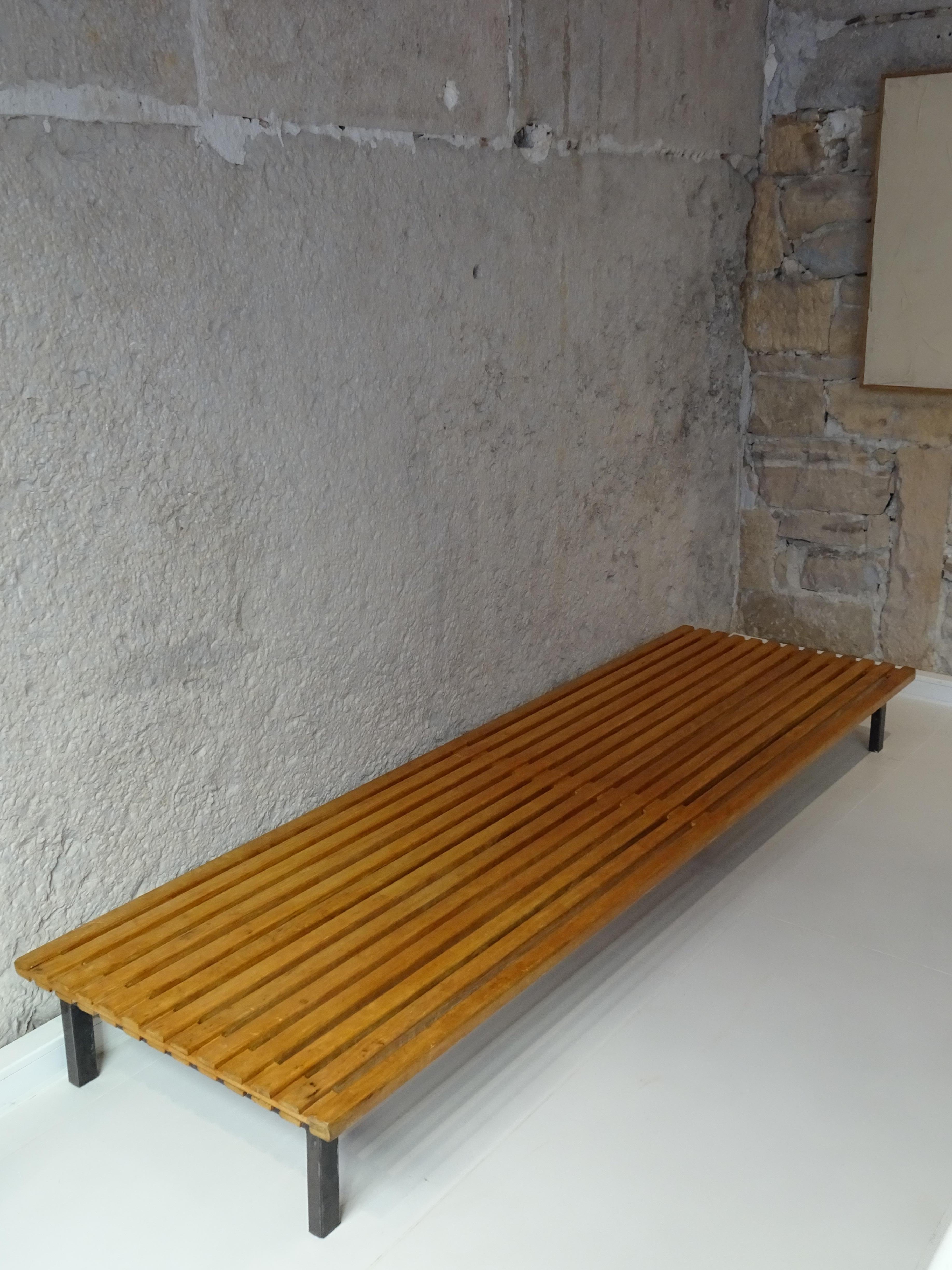 Mid-20th Century Cansado Bench by Charlotte Perriand For Sale