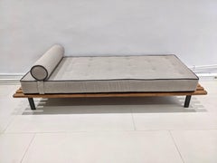 Cansado Bench by Charlotte Perriand with Mattress and Cushion