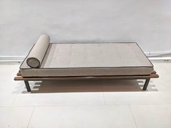 Cansado Bench by Charlotte Perriand with Mattress and Cushion