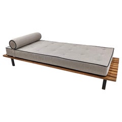 Cansado Bench by Charlotte Perriand with Mattress and Cushion