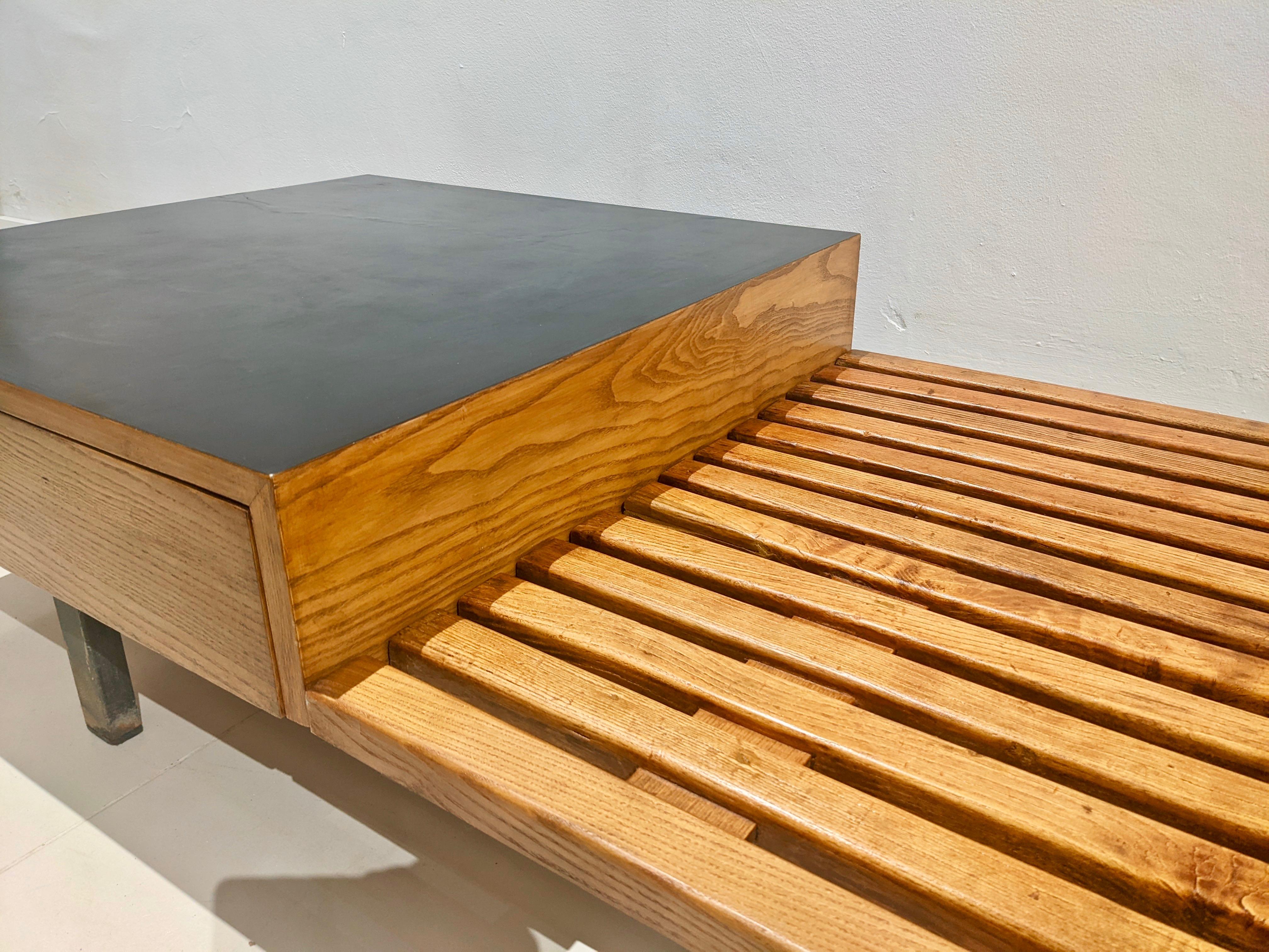 Cansado Bench with Drawers by Charlotte Perriand 1