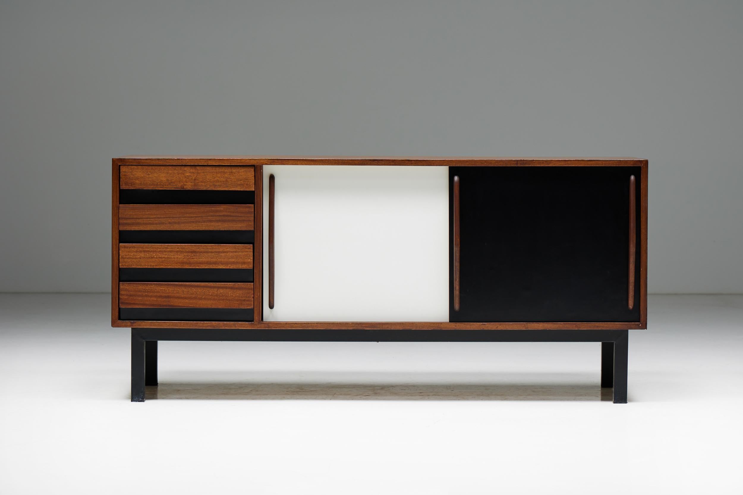 Charlotte Perriand; Cansado; Steph Simon; Mid-Century Modern; Modernist Design; 1950s; 1960s; 1958; Mauritania; France;

'Cansado' sideboard by Charlotte Perriand for Steph Simon in mahogany, a timeless piece designed for the mining town of Cansado