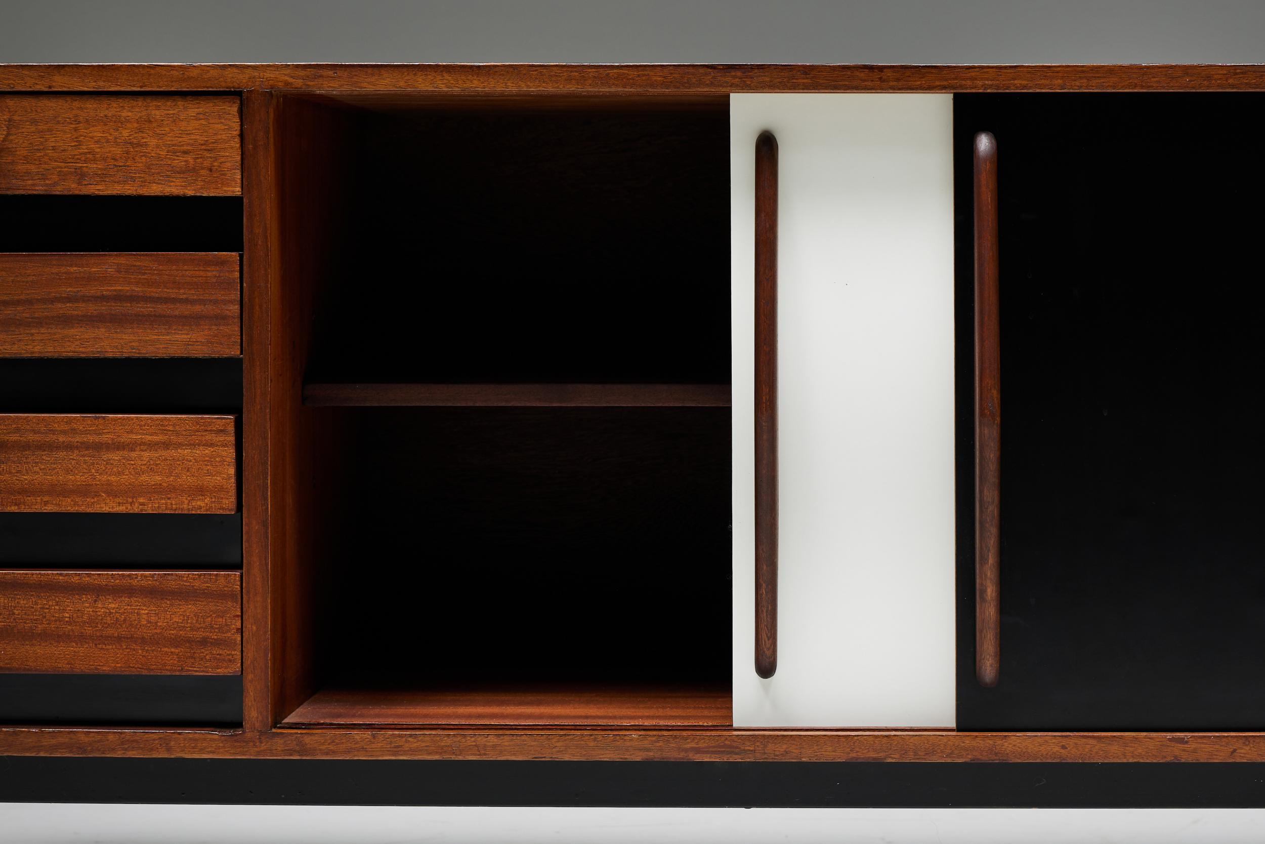 'Cansado' Sideboard by Charlotte Perriand for Steph Simon, France, 1950s For Sale 2