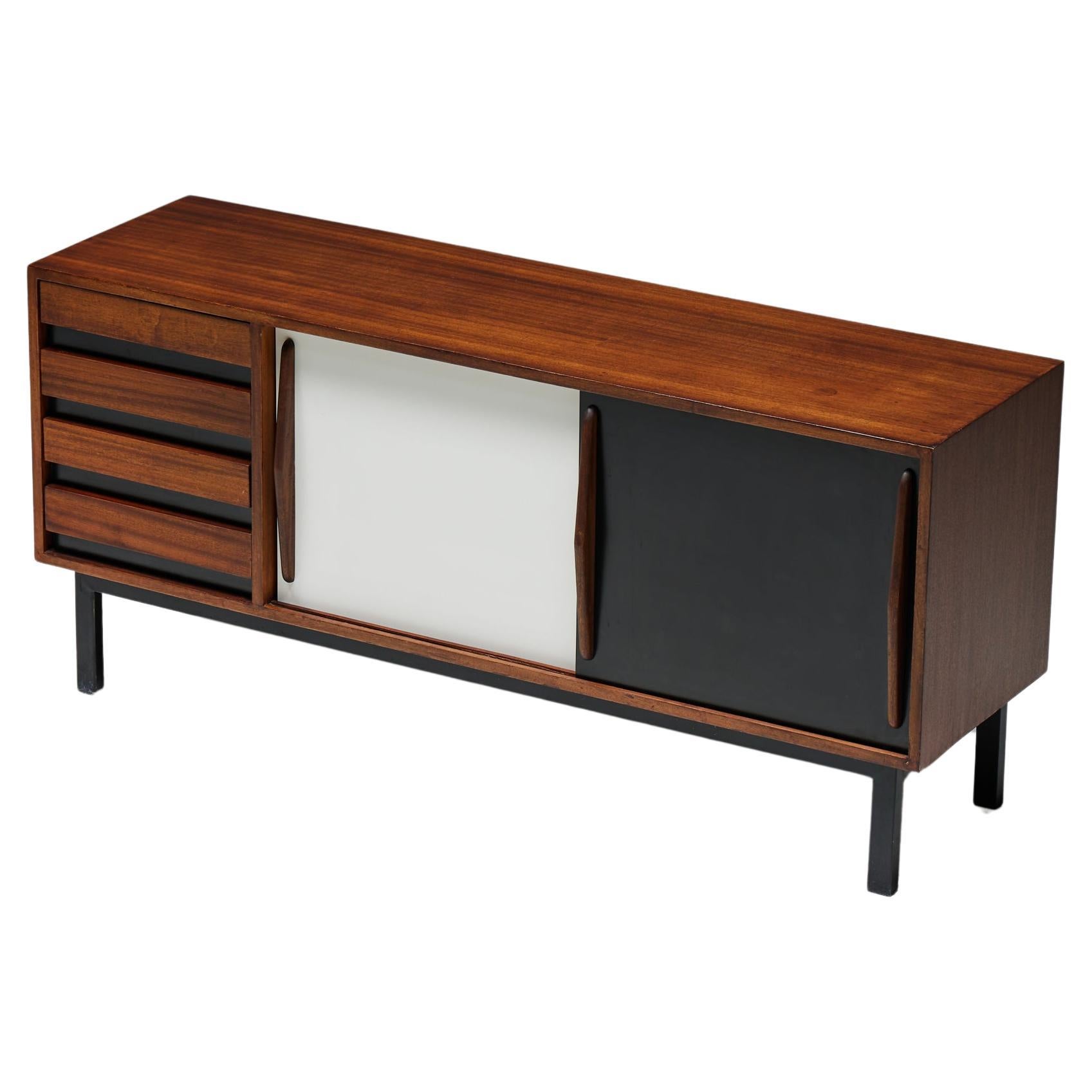 'Cansado' Sideboard by Charlotte Perriand for Steph Simon, France, 1950s For Sale