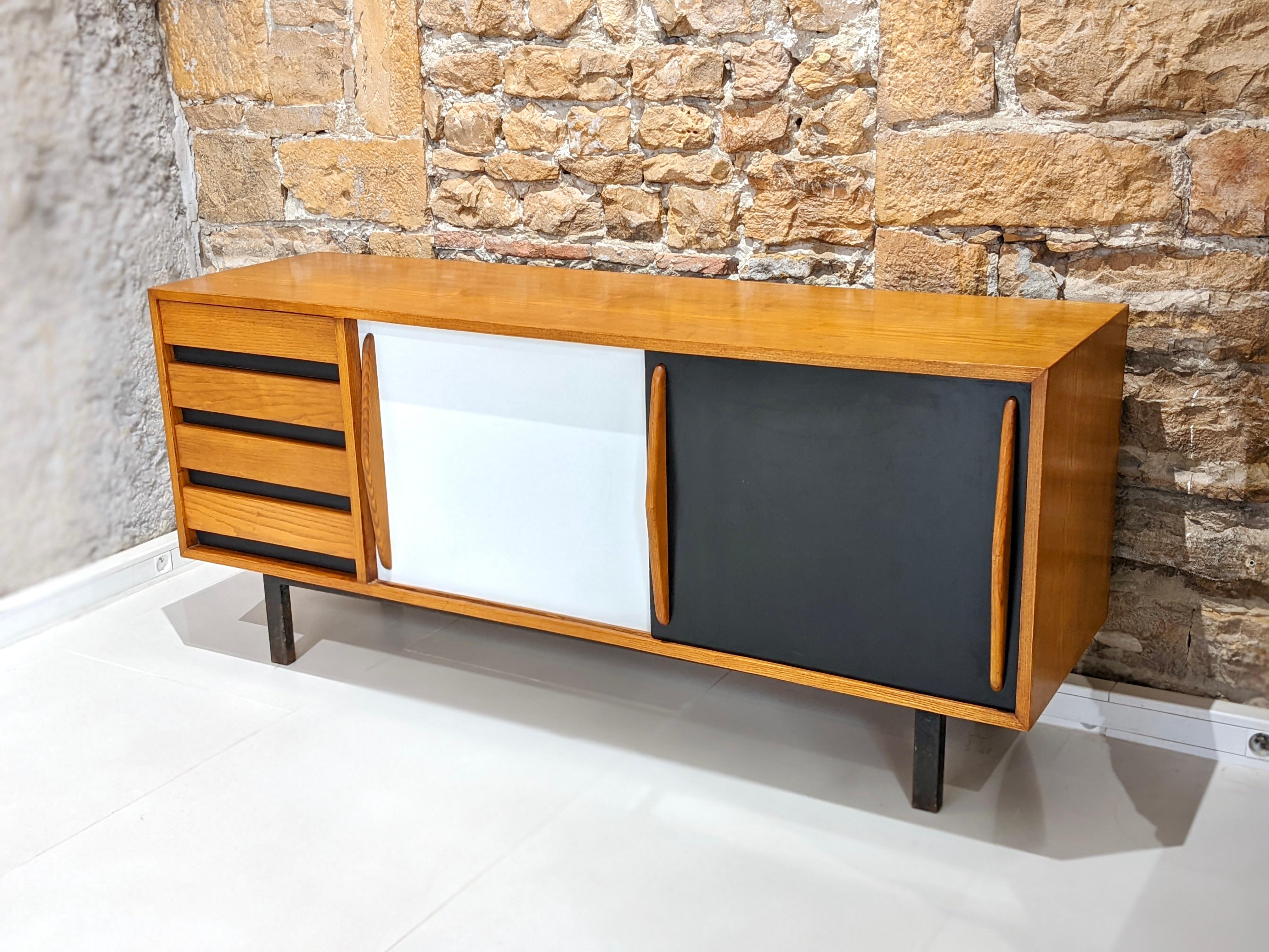 Mid-Century Modern Cansado Sideboard by Charlotte Perriand, 1954, Miferma in Mauritania