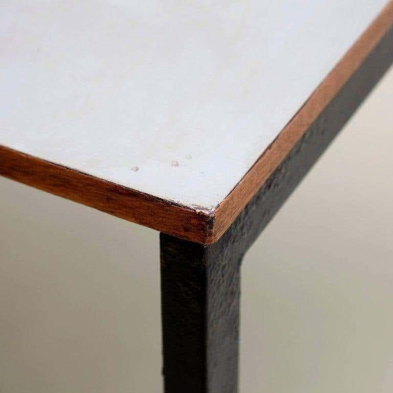 French Cansado Table in Metal and Formica by Charlotte Perriand, circa 1950 For Sale