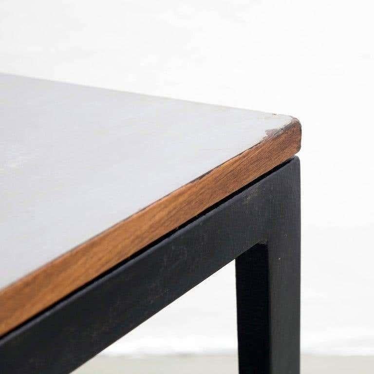 Cansado Table in Metal and Formica by Charlotte Perriand, circa 1950 For Sale 2
