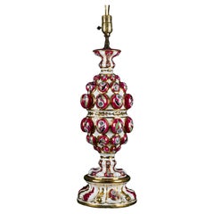 Cantagalli for Ardalt Lampe de table en majolique Daliso-Lustro peinte à la main Italie