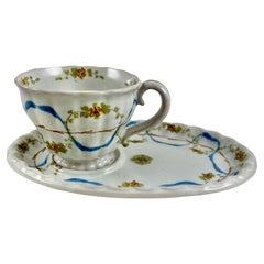 Cantagalli Italian Majolica Hand Painted Cup & Saucer Set, Multiples Available