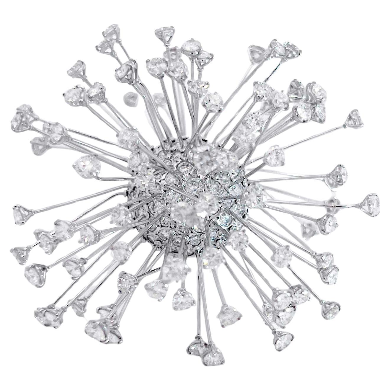 Cantamessa "En-Tremblant" Diamond Brooch Pin