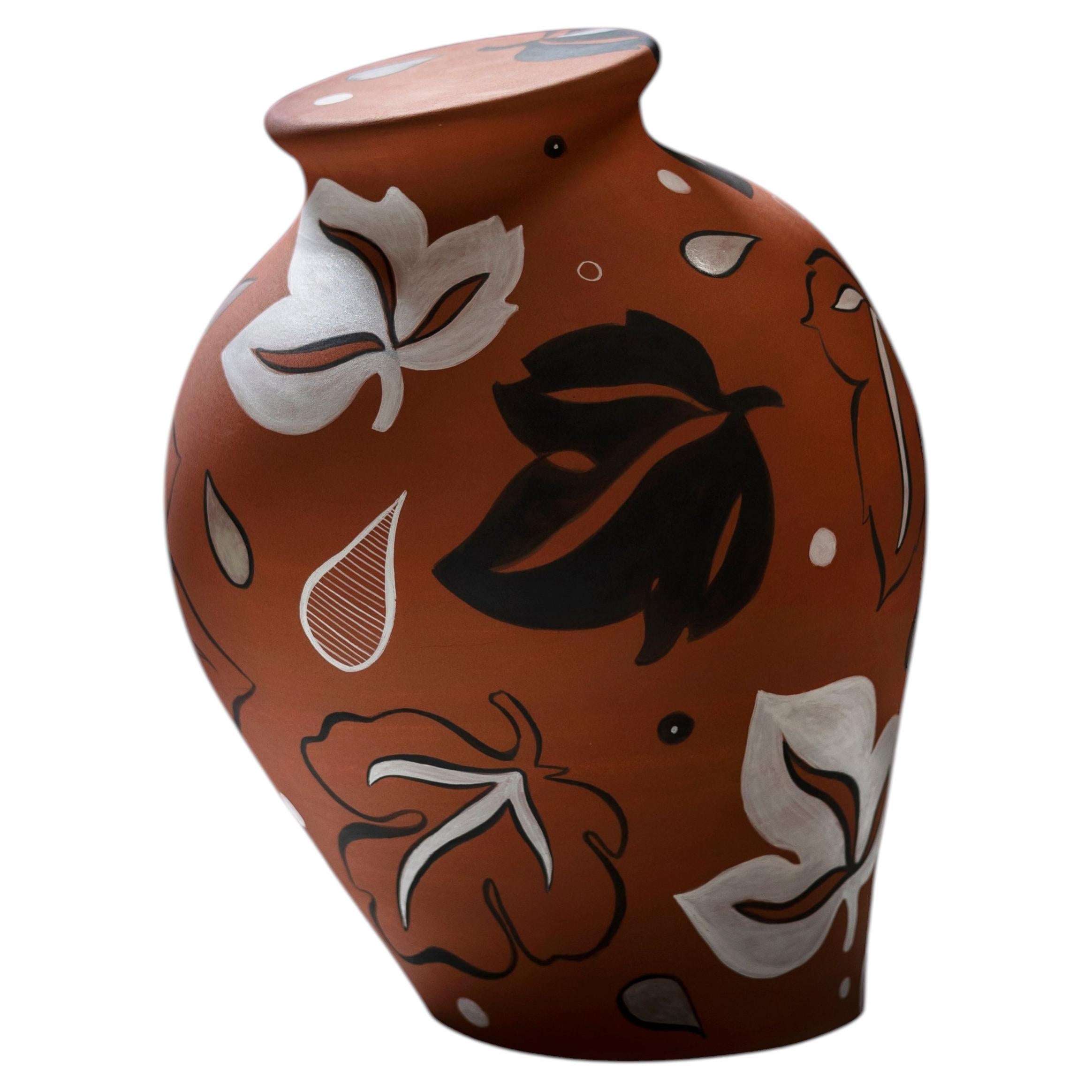 Cantareras: Hand-Painted Talavera Ceramic Sculpture Vase