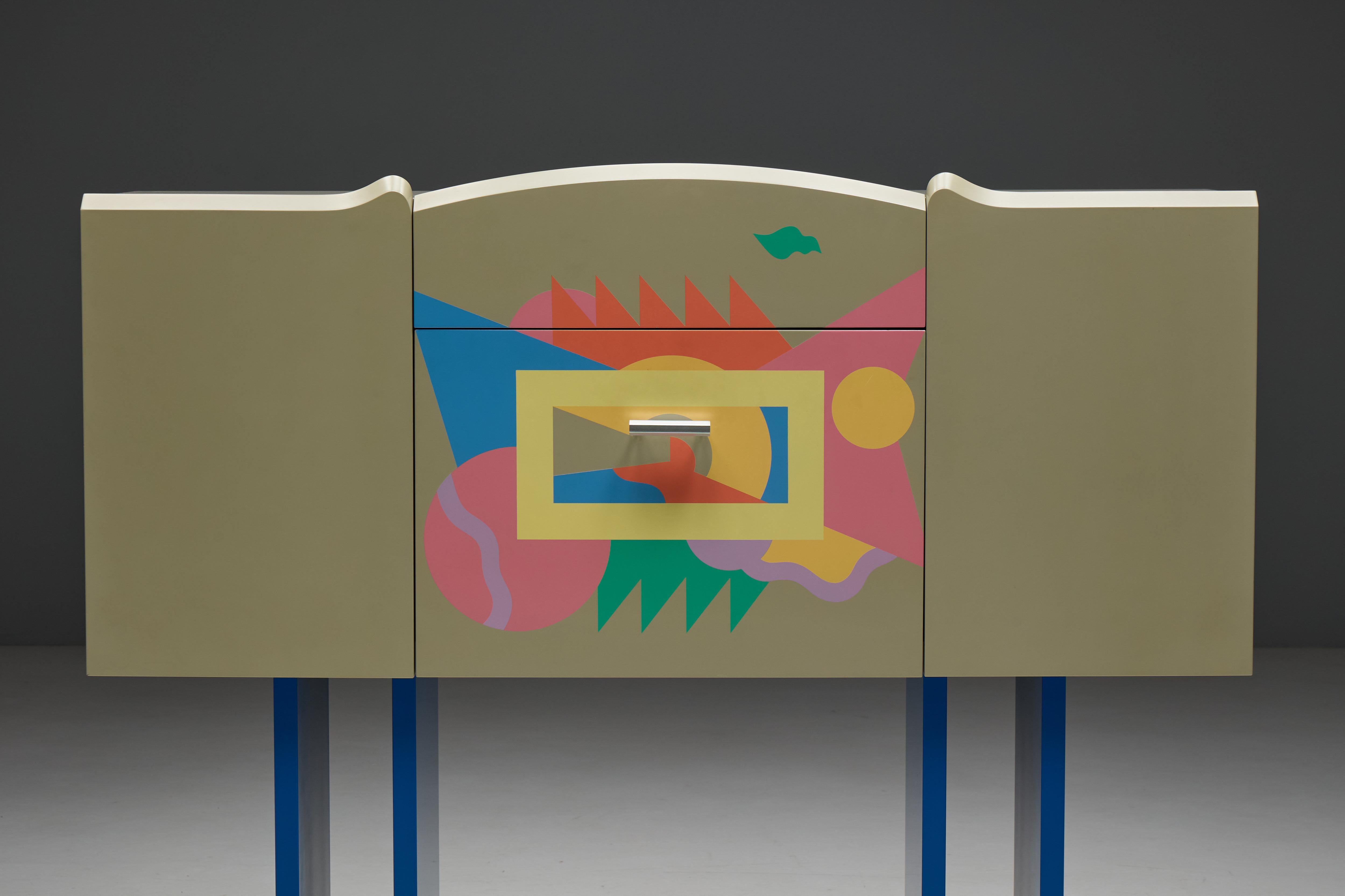 Cantaride Bar Cabinet by Alessandro Mendini for Zanotta, Italy, 1980s in vendita 6