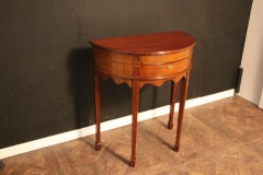 Canteen of Cutlery Cabinet Table Half Moon Shape