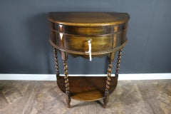 Canteen of Cutlery Cabinet Table Half Moon Shape