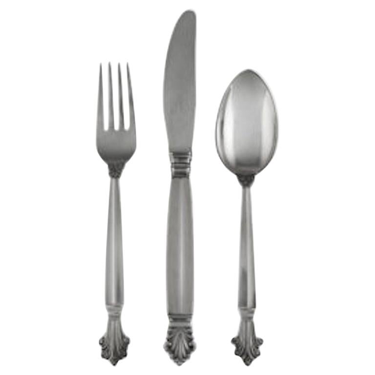 Canteen of Georg Jensen Acanthus Sterling Silverware For Sale