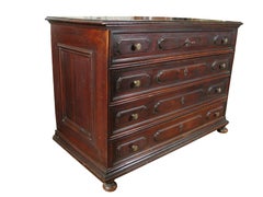 Late 17th-century-early 18th-century Lombard chest of drawers canterano