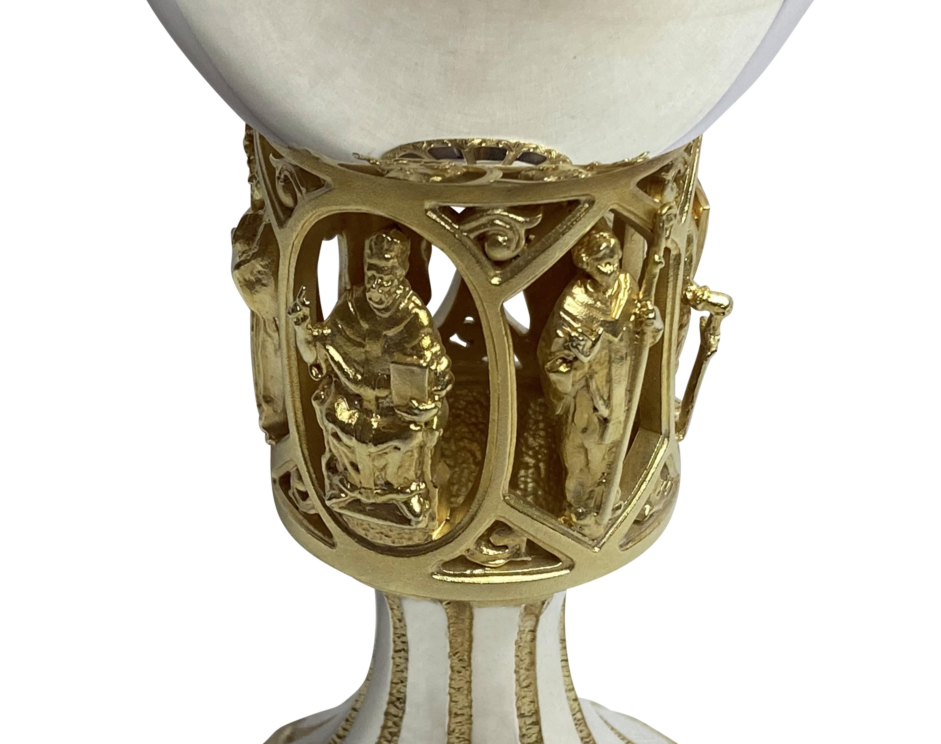 English Canterbury Cathedral: A First Edition Archbishop Lanfranc Commemorative Chalice For Sale