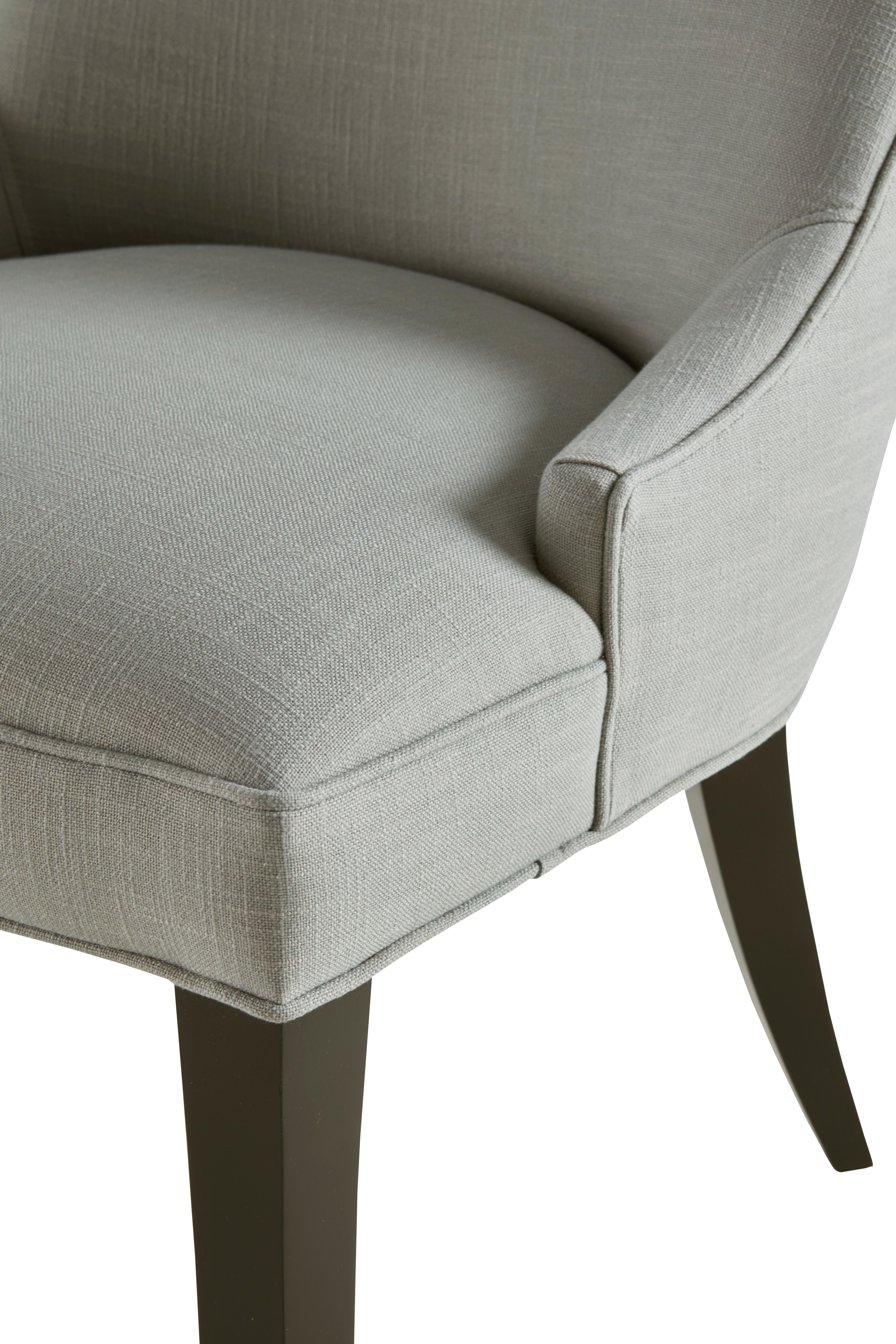 American Canterbury Chair in Gray and Black by CuratedKravet