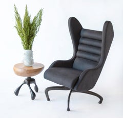 Cantering Lounge Chair, Wool Flannel / Cast Aluminum, Jordan Mozer, USA, 2003/18