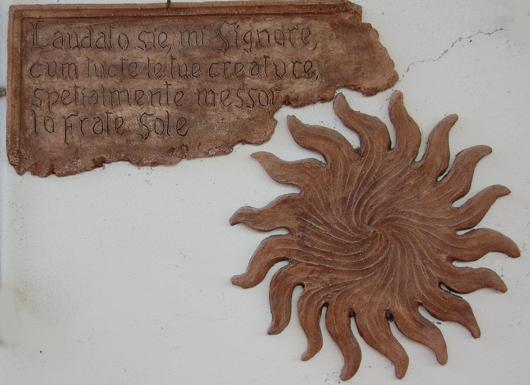 Céramique Cantico delle creature di San Francesco-pannelli ceramica - made in Italy en vente