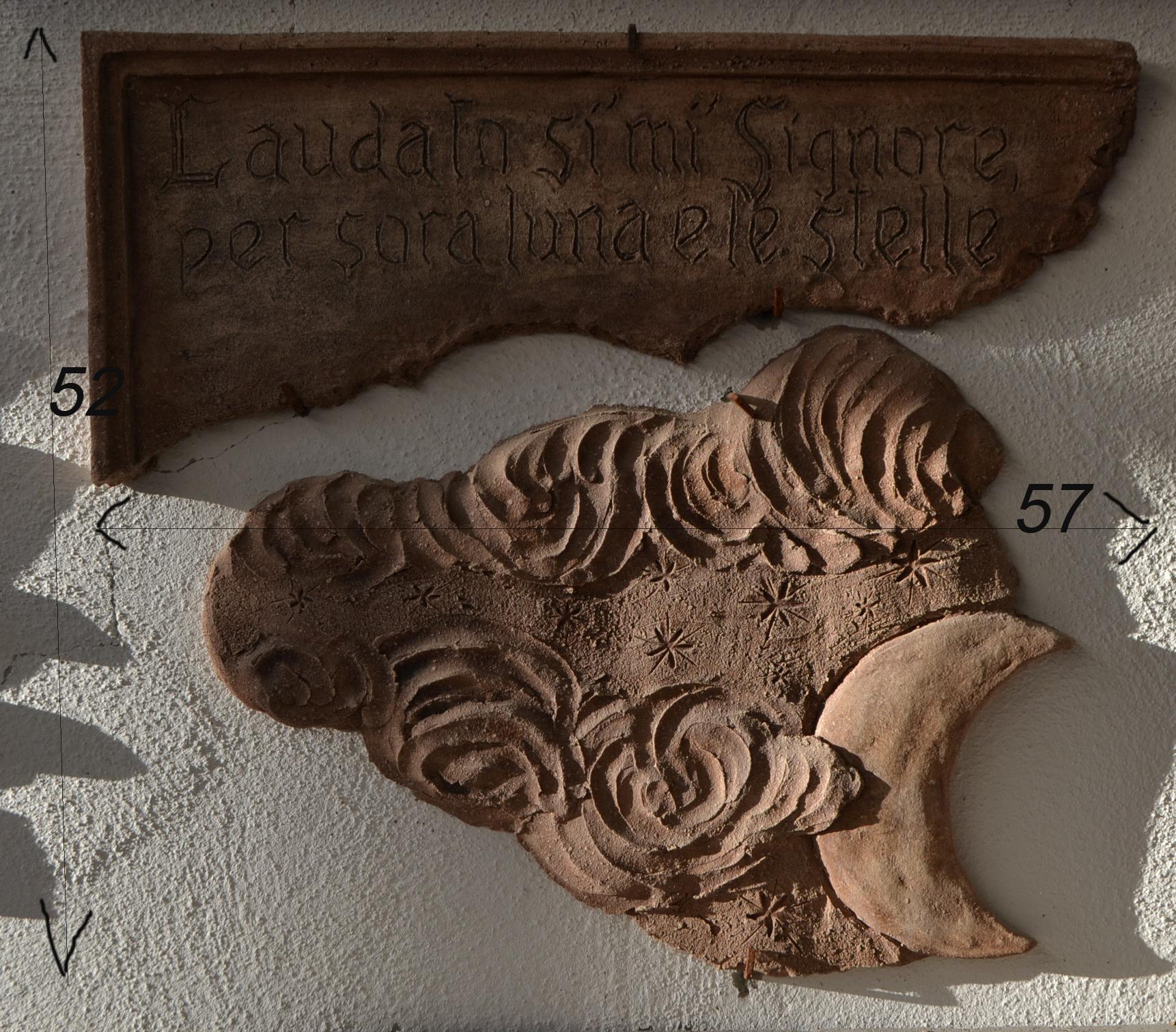 Cantico delle creature di San Francesco-pannelli ceramica - made in Italy en vente 1