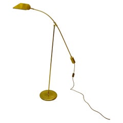Cantilever Adjustable Brass Floor Lamp, Sweden 1970's
