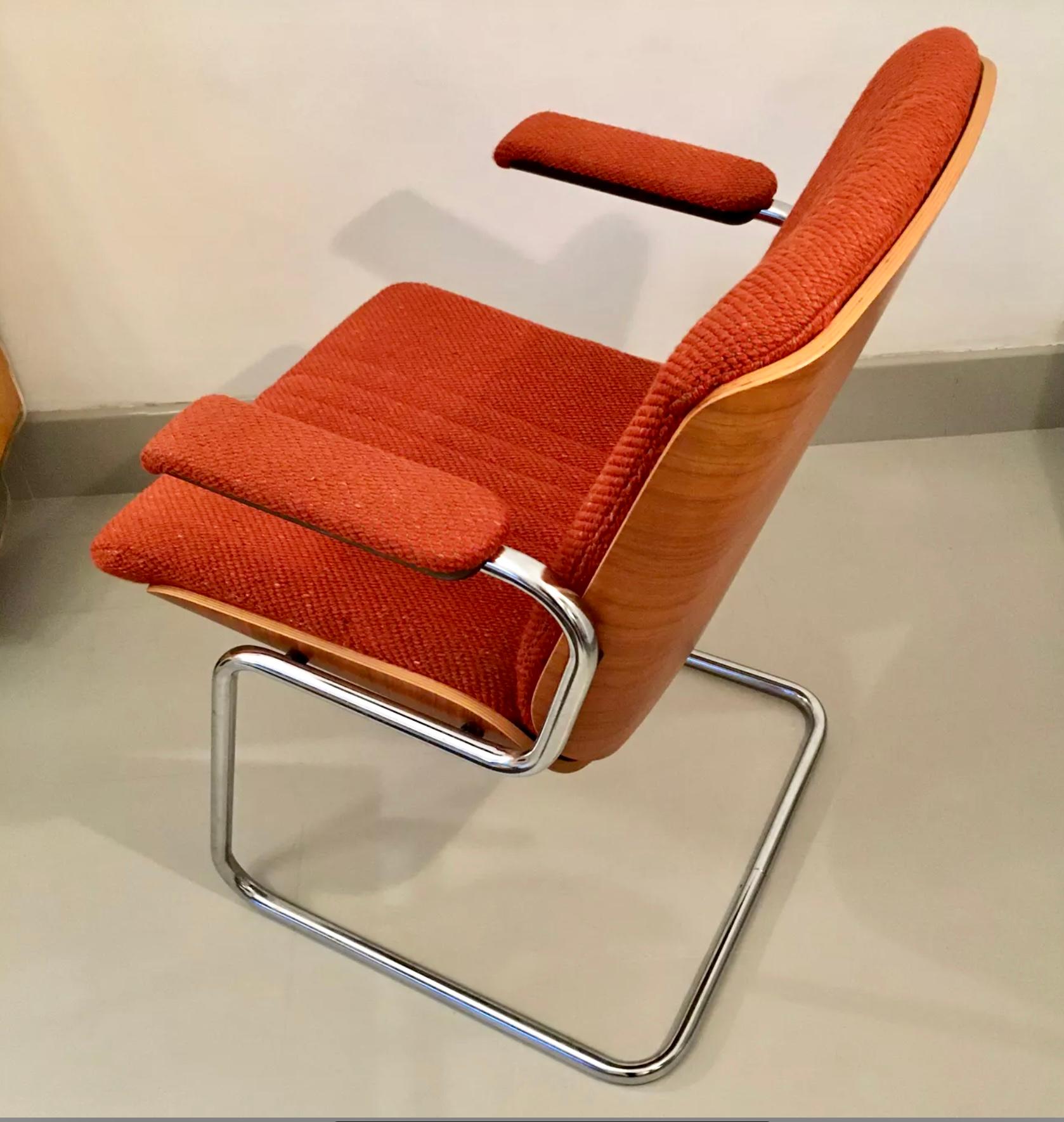 Mid-Century Modern Cantilever Armchair by Martin Stoll for Giroflex, 1970s