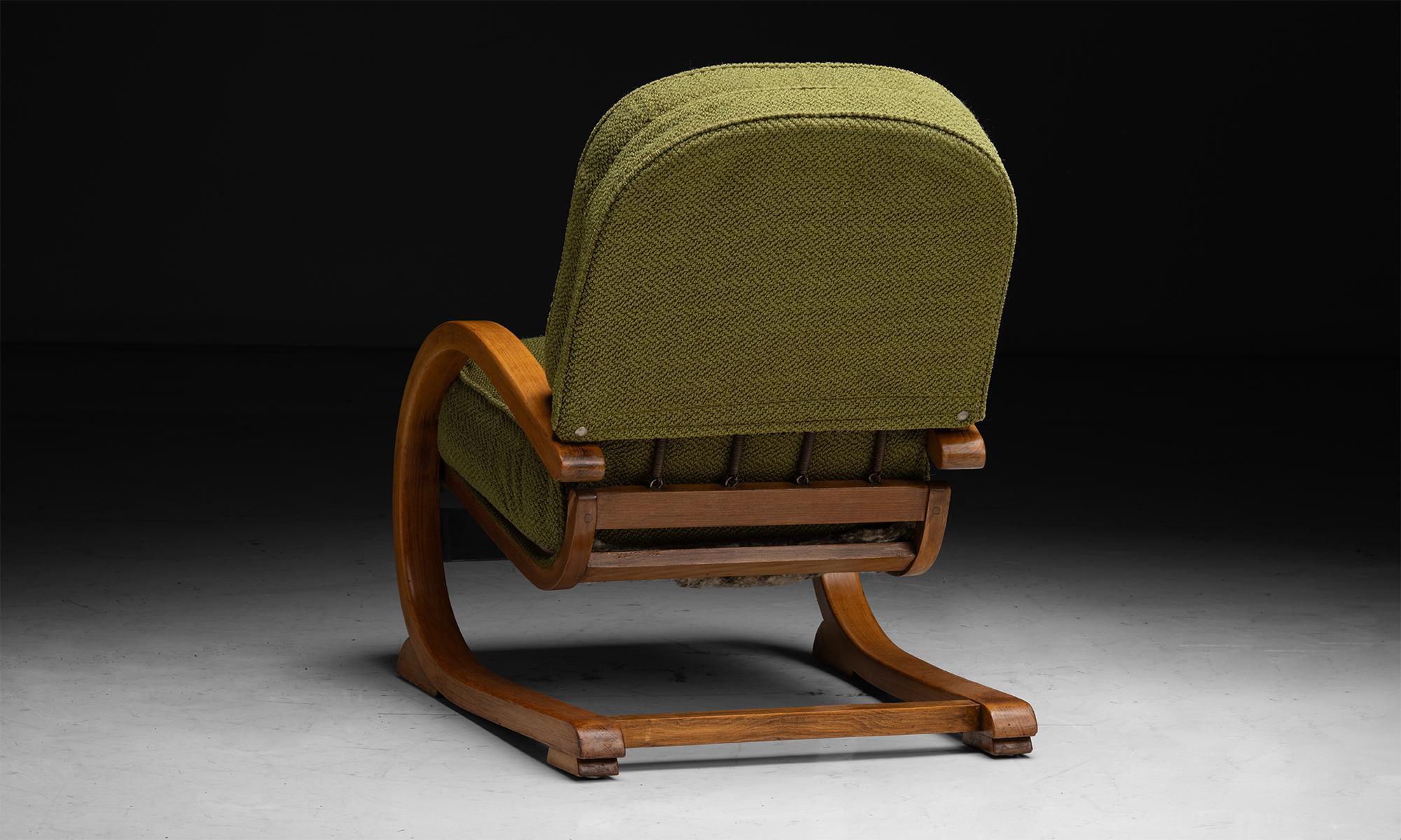 Freischwinger-Sessel von P.E. Gane, England um 1930 (20. Jahrhundert)