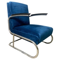 Antique Cantilever Armchair In S411 Thonet Style.
