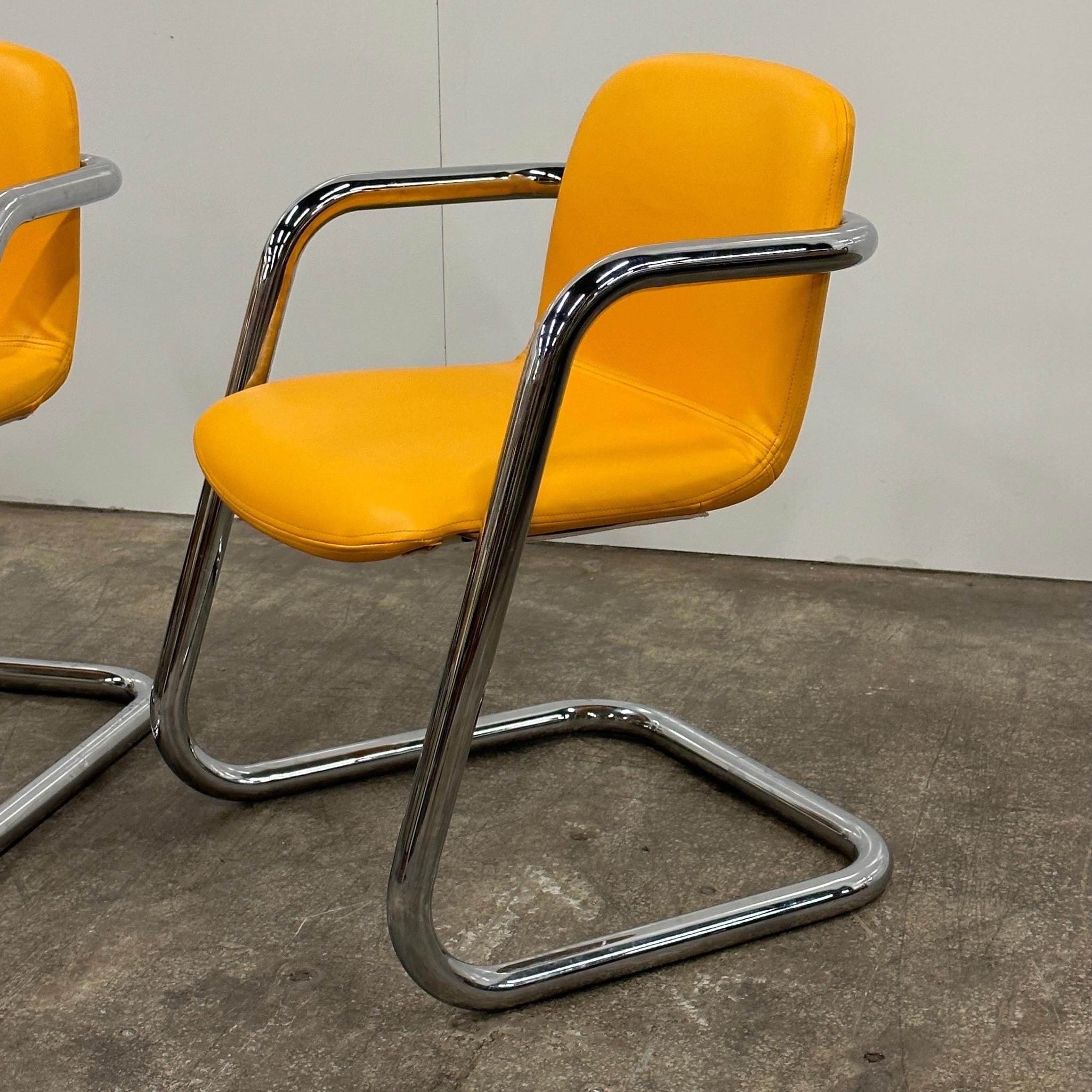 Modern Cantilever Armchairs by Kinetics