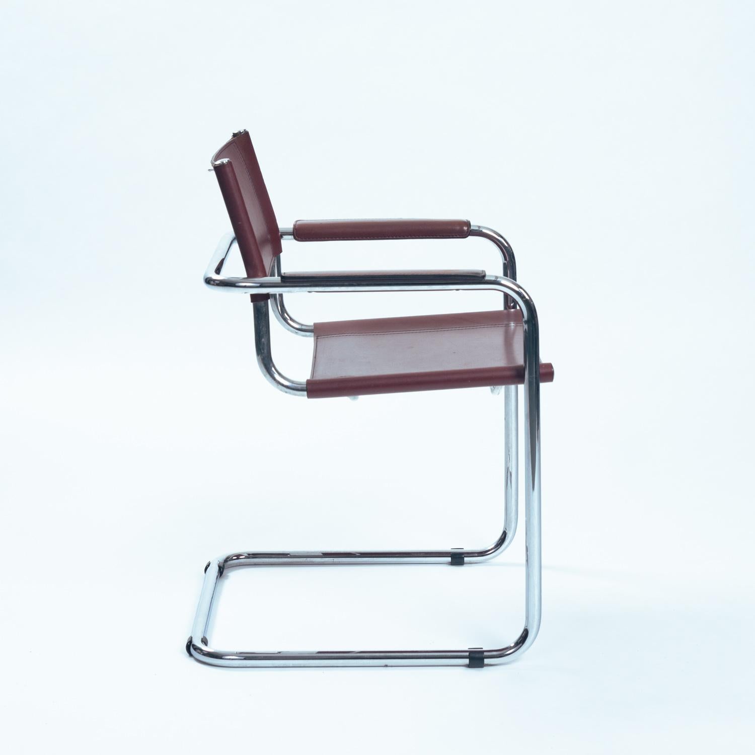 Bauhaus-Stühle, s34, mg5, Mart Stam, Marcel Breuer zugeschrieben, 5er-Set (Italienisch) im Angebot