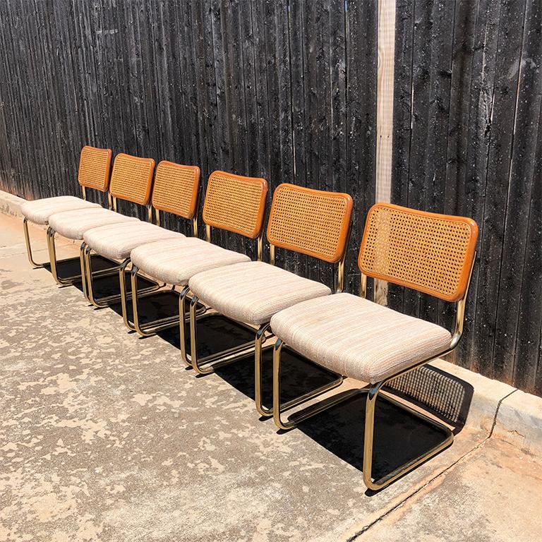 1980s Mid Century Cantilever Cesca Style Chrome Tubular ...