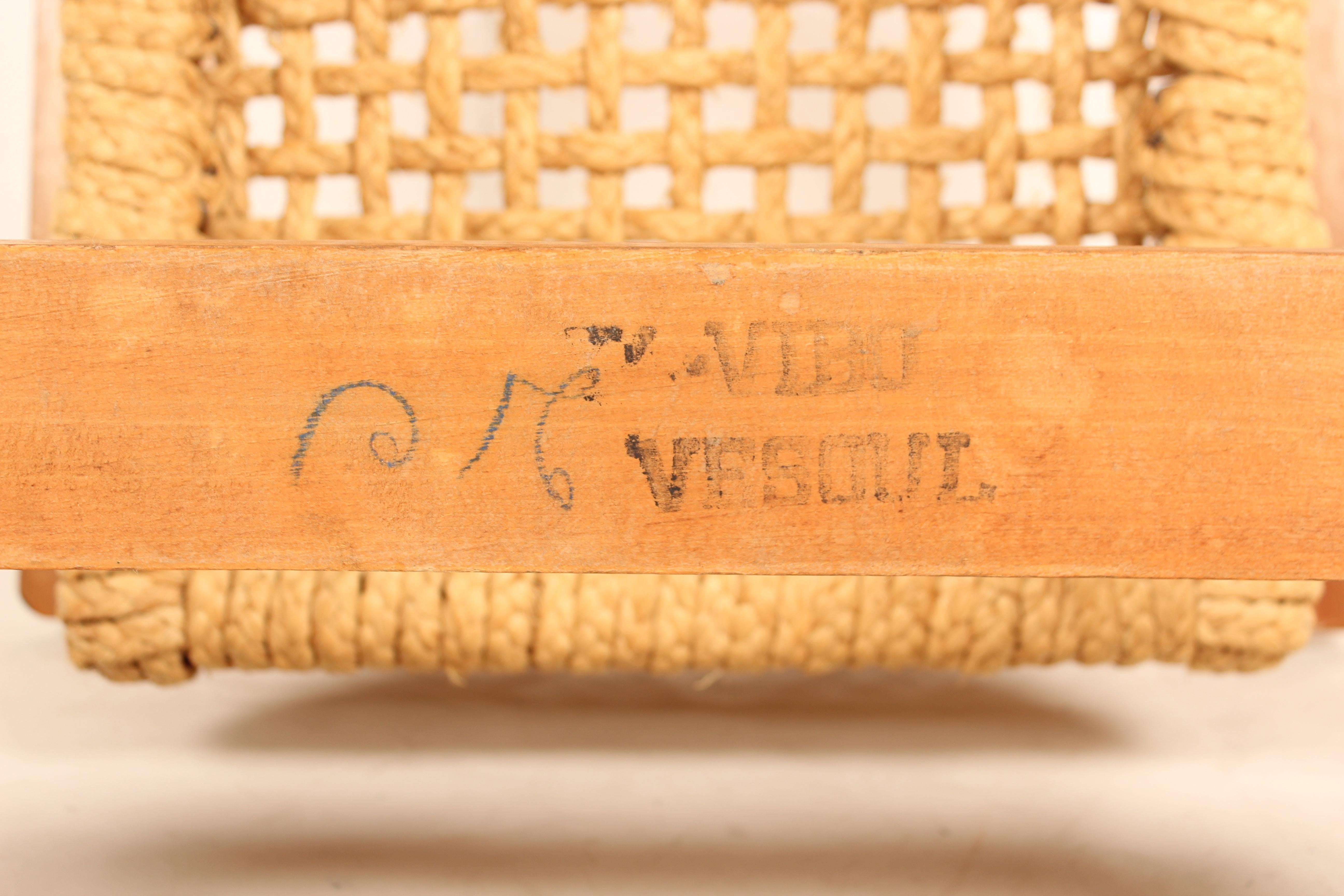 Chaise Cantilever d'Audoux Minet pour Vibo Vesoul, France, années 1940 2