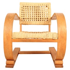 Cantilever Chair by Audoux Minet for Vibo Vesoul, France, 1940s