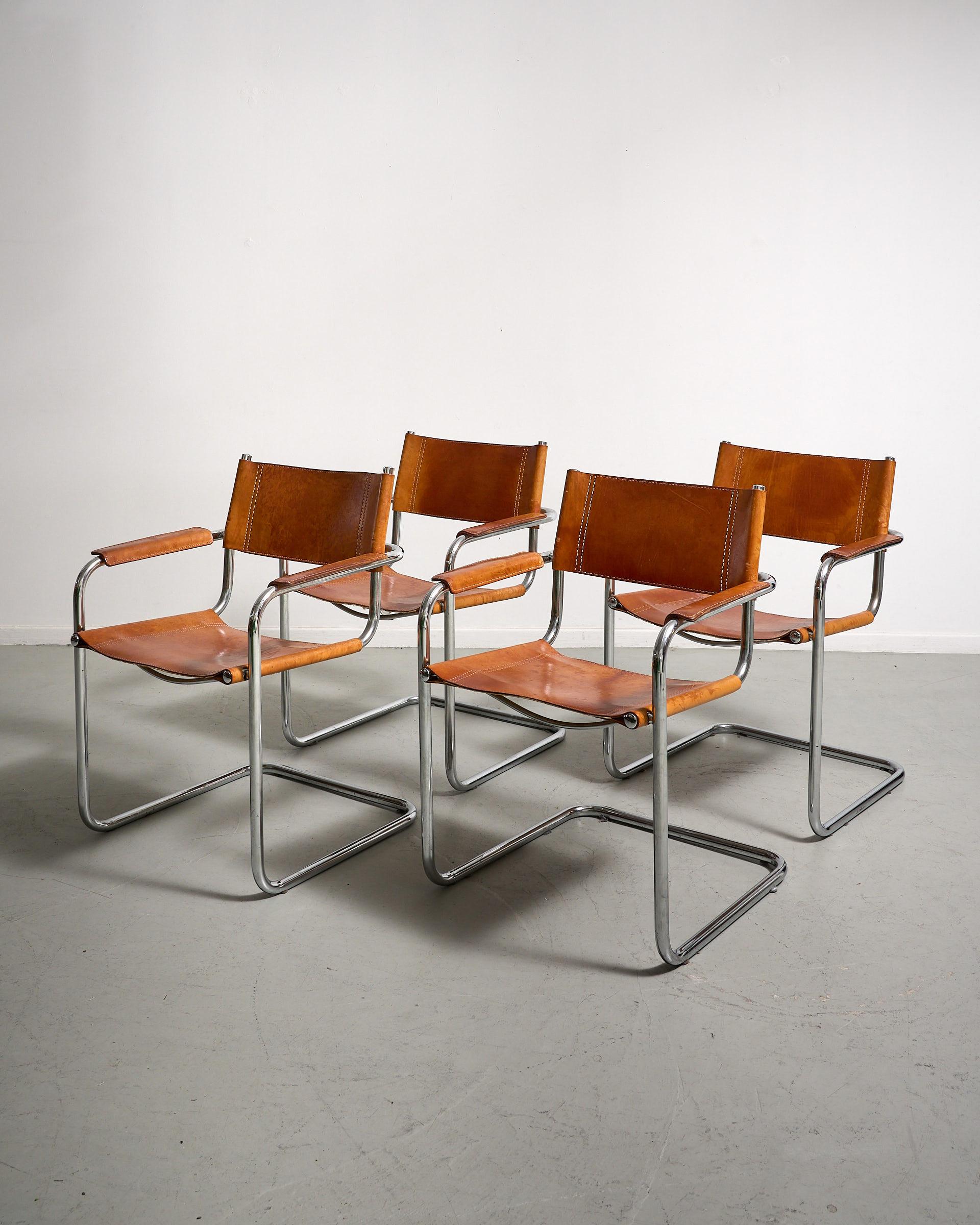 Cantilever chairs by Matteo Grassi For Sale 2